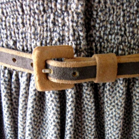 Vintage JAMES GALANOS Couture Tailored Brown Knit Midi Dress, Sz 8 - Picture 8 of 9